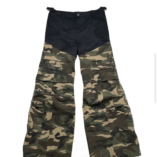 qap two-tiered cargo pants-double