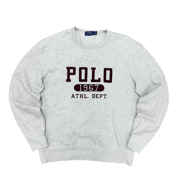 폴로 스펠아웃 그레이 맨투맨(L)