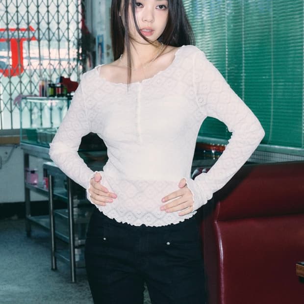 헬레네파리스 레이스 롱슬리브