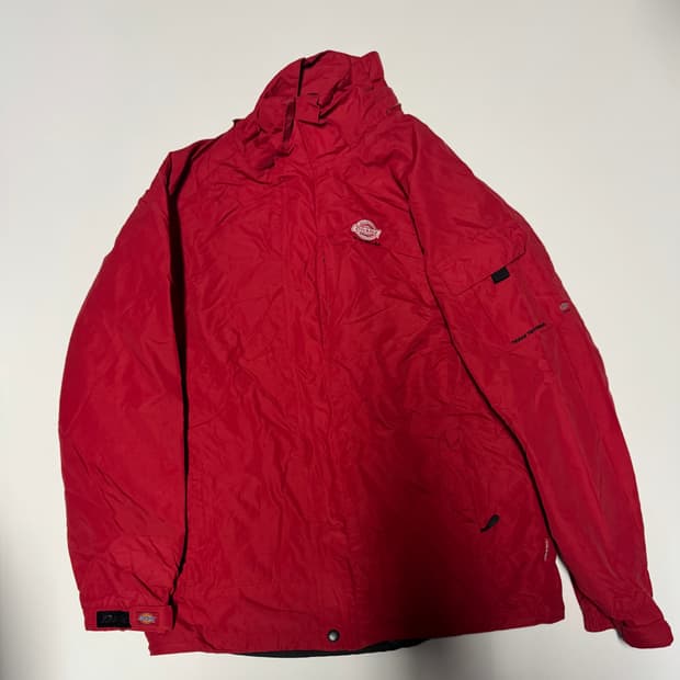 디키즈 Dickies 올드스쿨 오리지널 레드 바람막이 자켓
