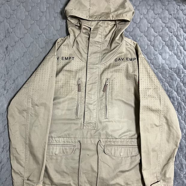 CAVEMPT 카브엠트 트윌코튼 아노락 카키베이지 L
