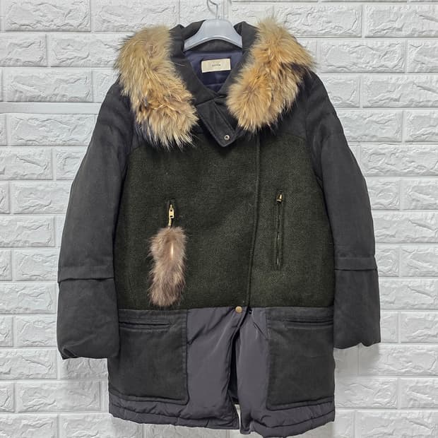 택포) 한섬 시스템 System 여성 다운패딩 L