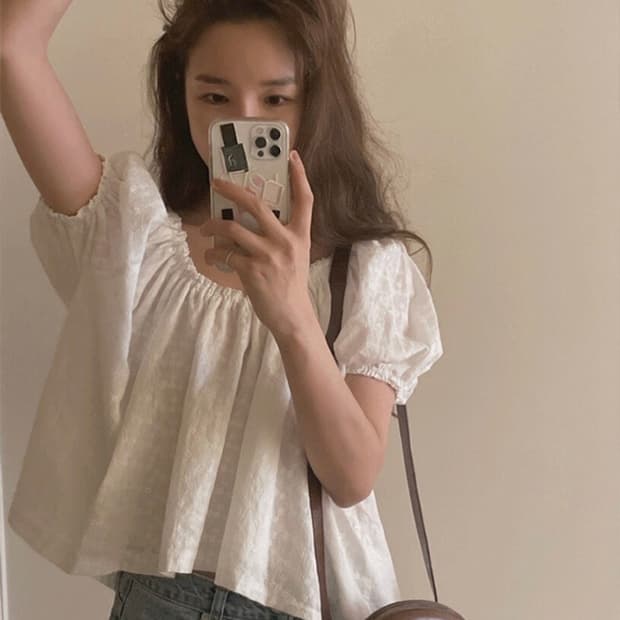 메이비베이비 디어리스트 블라우스