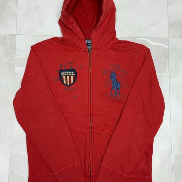 폴로 랄프로렌 빅포니 성조기 후드집업
