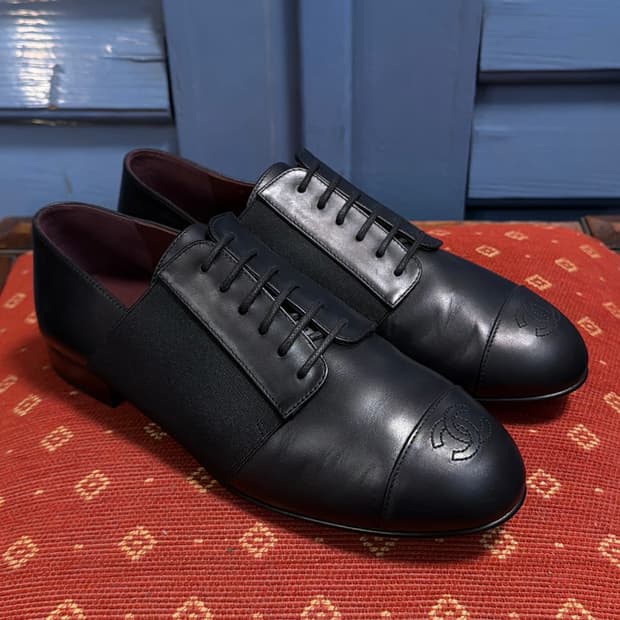 샤넬 유니폼 CC로고 스티치 로퍼