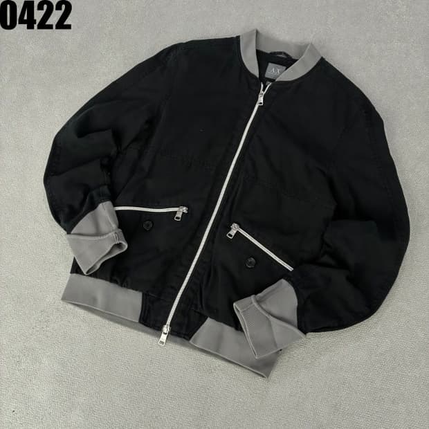 알마니 익스체인지 블랙 봄버 자켓 s