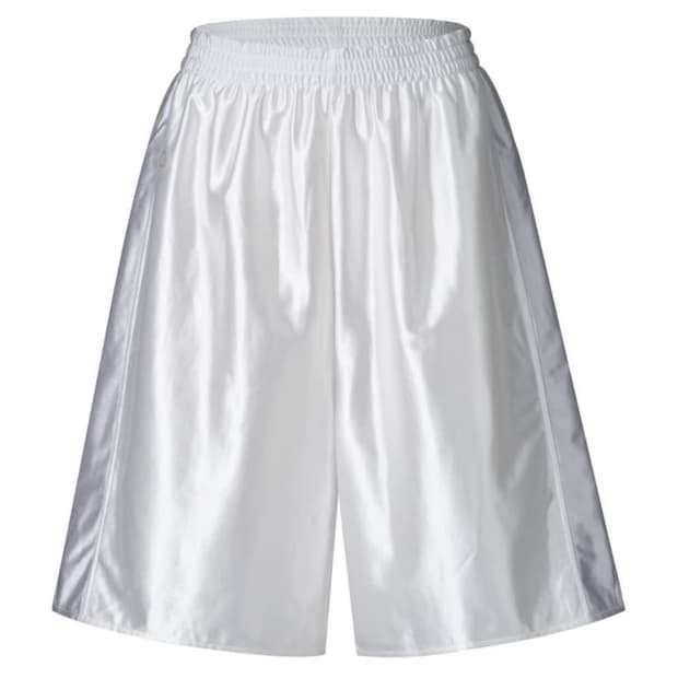 코이세이오 샤이닝 트리콧 숏츠 팬츠 화이트