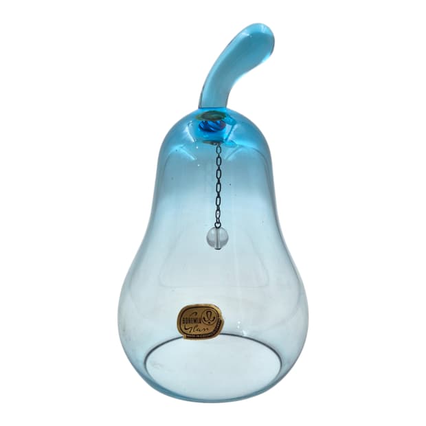 80s 체코 보헤미아 서양배 글라스 벨