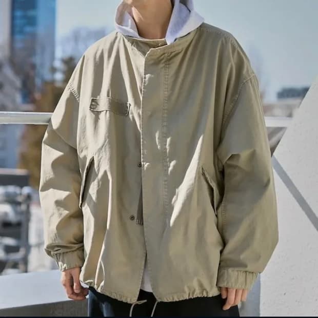 26ss 프릭스스토어 페이드 숏 점퍼 베이지