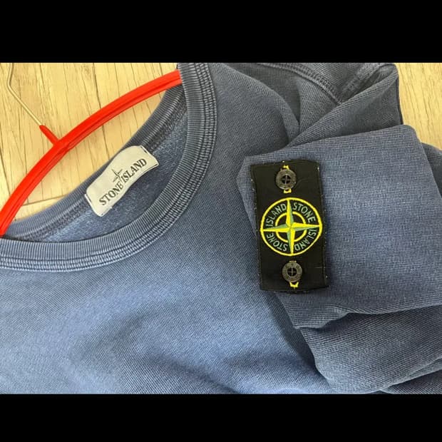 스톤아일랜드 네이비 맨투맨 티셔츠 롱슬리브 M