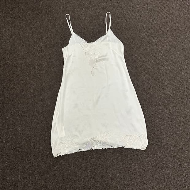 OS)Japanesb vintage 여성 화이트 란제리 나시