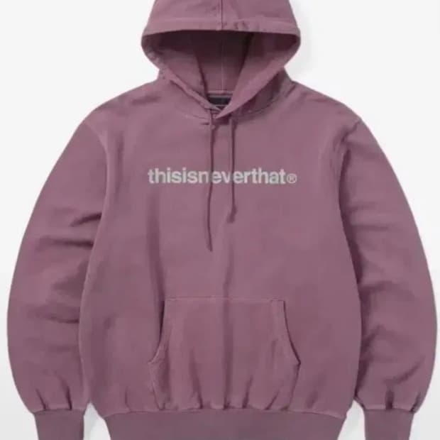 디스이즈네버댓 t-logo 푸시아 후드티 s