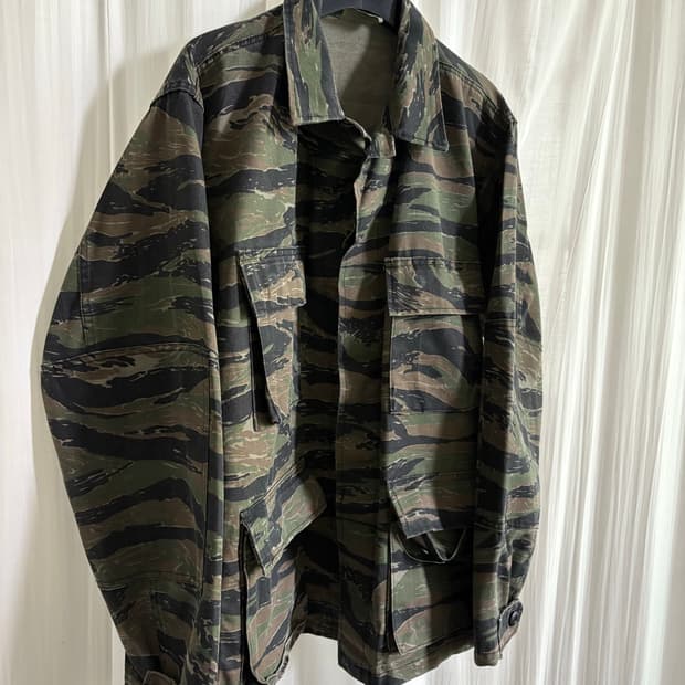 90s US Army 타이거 카모 오버셔츠