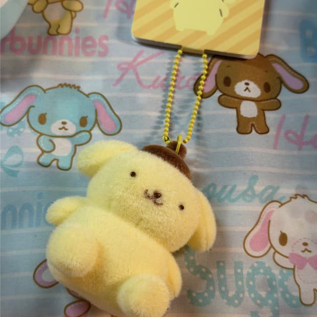 폼폼푸린 플로키 피규어 키링