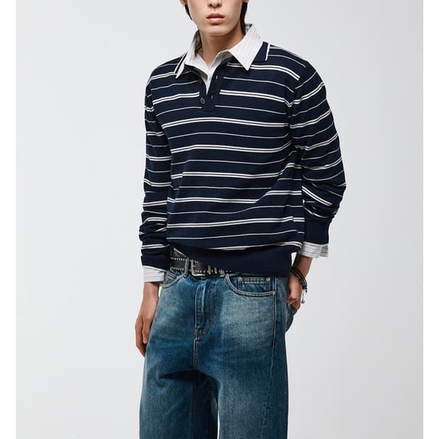 알렌느 스트라이프 니트