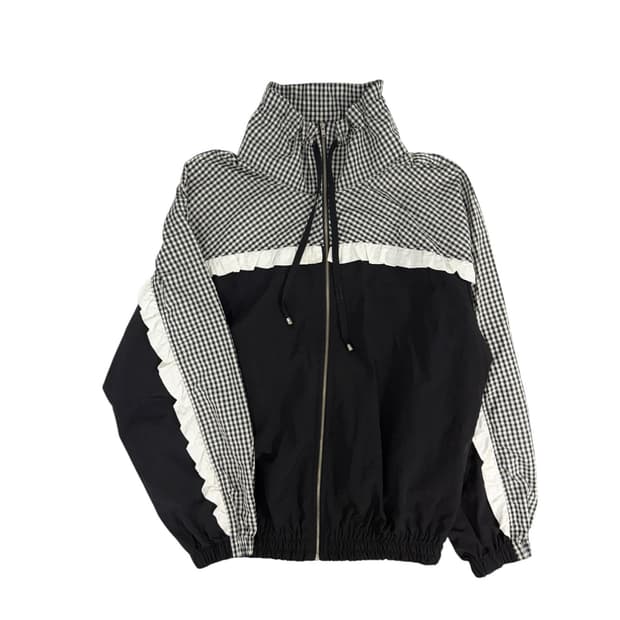 시눈 체크 바람막이