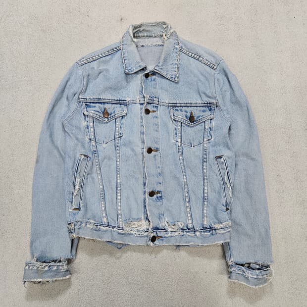 90s 보로 데님 자켓