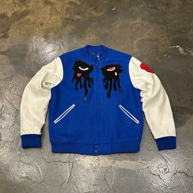 로쿠 스튜디오 Tear Drip 바시티자켓 XXL