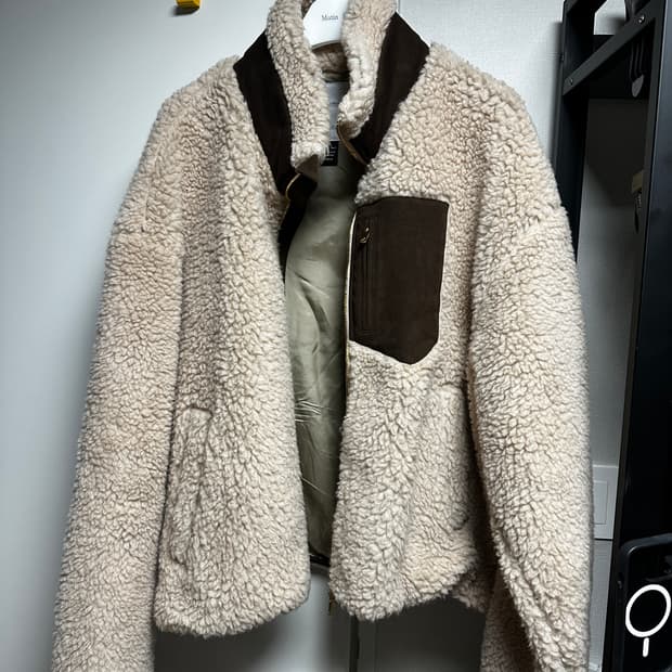 24fw 후미토 간류 보아 플리스 울 자켓 베이지 2사이즈 (후리스)