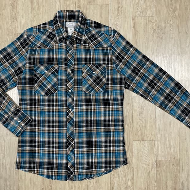 100) 90's 랭글러 플란넬 웨스턴셔츠(데드스탁)RRL&LVC&폴로