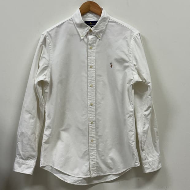 폴로 랄프로렌 남성용 화이트 셔츠 M