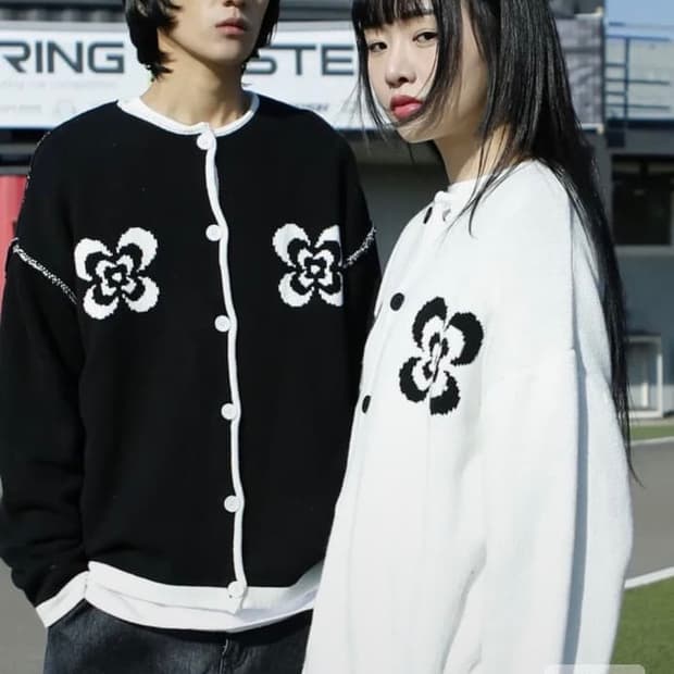 엑스톤즈 플라워 가디건 free