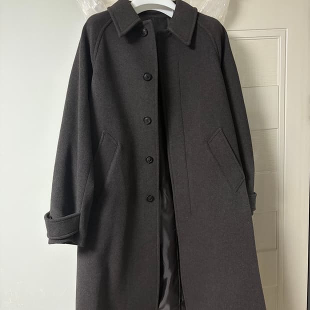 쿠어 캐시미어 블렌드 발마칸 신더그레이 M