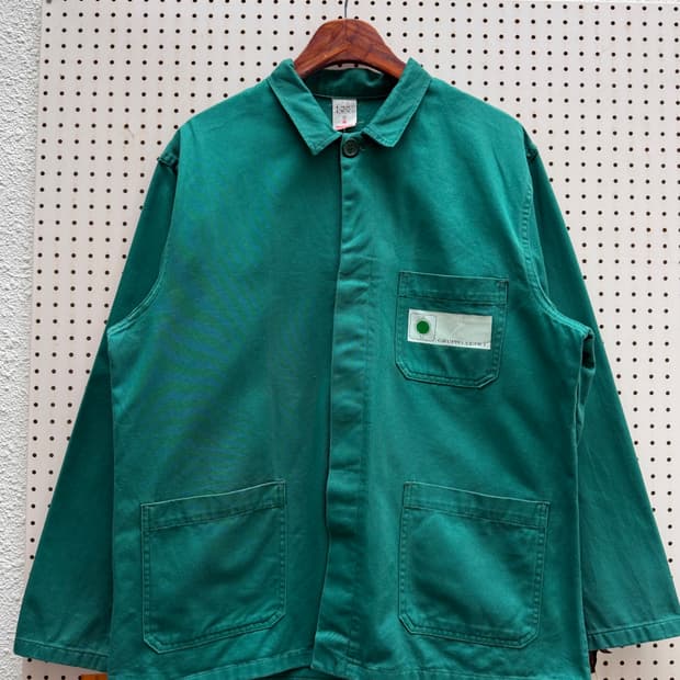 80s SIGGI ITALIAN GREEN EURO 그린 프렌치워크자켓
