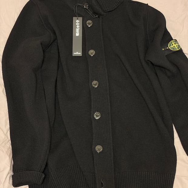 [2xl] 스톤아일랜드 하이넥 집업 가디건