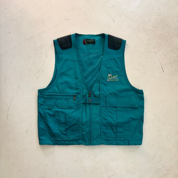 90s 아식스 스포츠 아웃도어 빈티지 유틸리티 베스트 XL