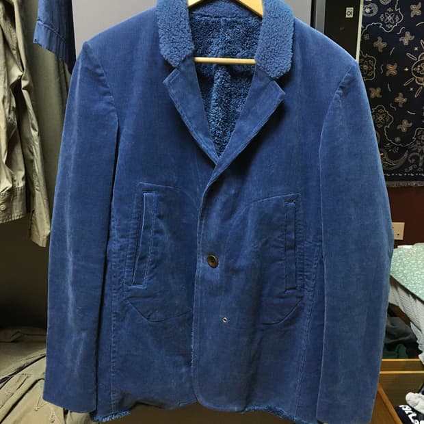 언더커버리즘 코듀로이 쉐르파 자켓