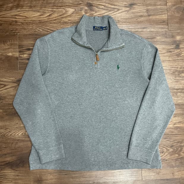 폴로 랄프로렌 하프집업 반집업 니트 그레이