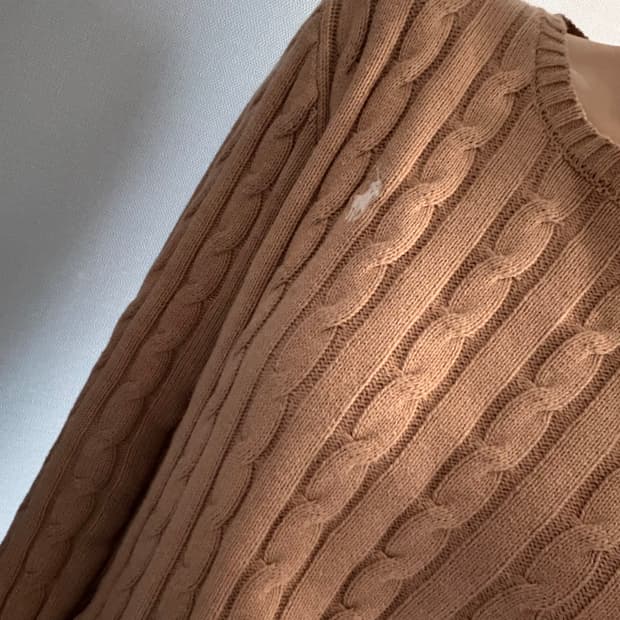 폴로 케이블 니트