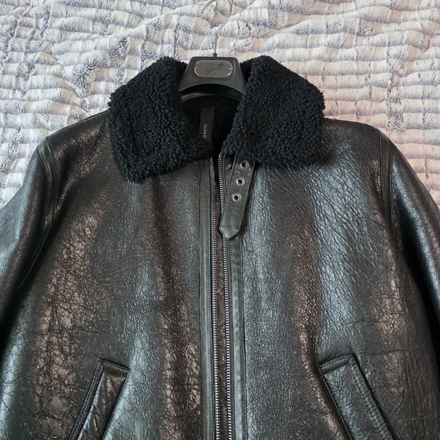 이태리 가죽 무스탕