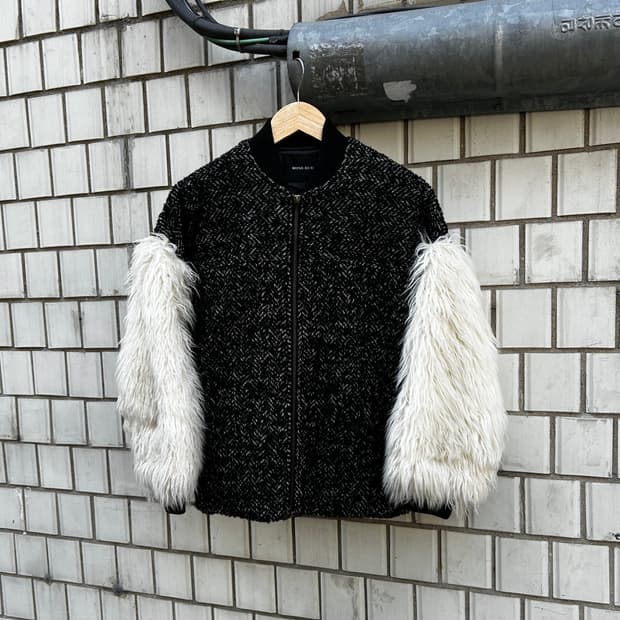 ROSEBUD 퍼 도킹 봄버자켓