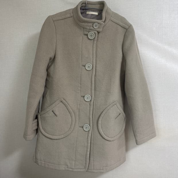 일본 빈티지 모리걸 울 코트