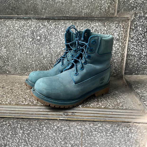 팀버랜드 6인치 프리미엄 워터프루프 블루 부츠