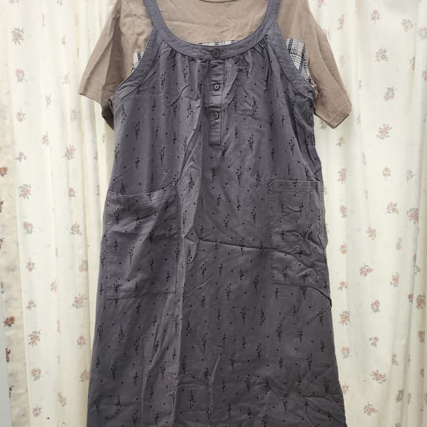 (지구샵) 원피스와 티 세트  (단품구매가능)