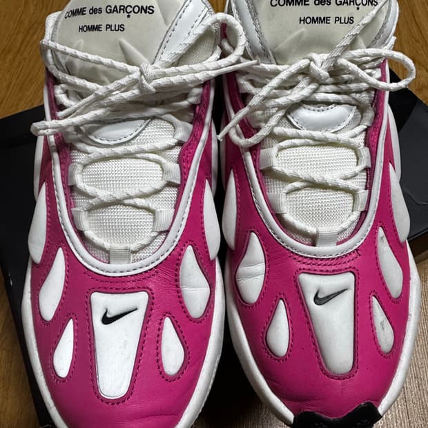 나이키 꼼데가르송 플러스 센스 96 핑크화이트