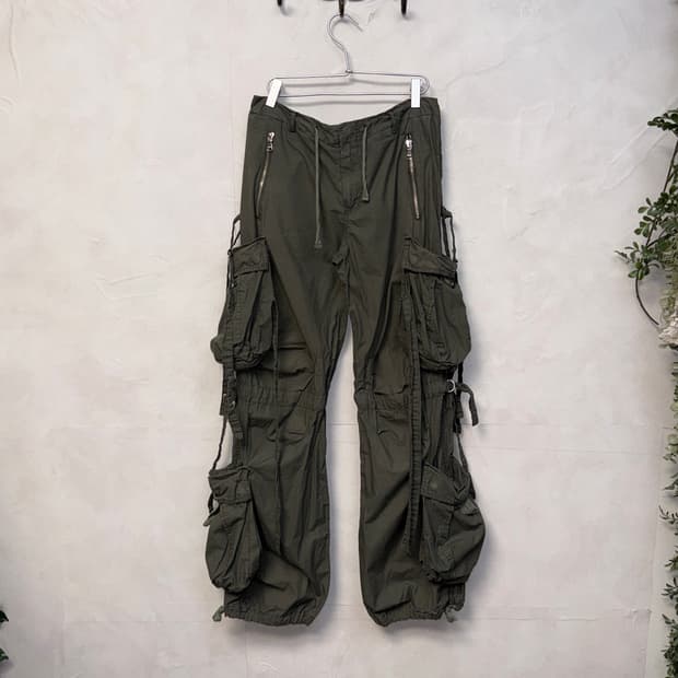 Codes Combine multi pocket shirring 카고팬츠