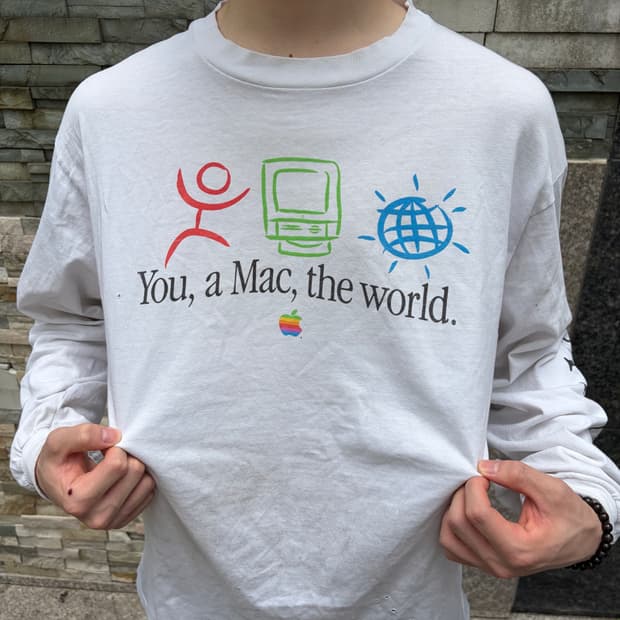90s Apple “You, a Mac, the world” L/S