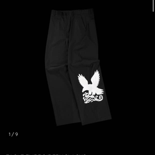 에모스탠스클럽 EAGLE EMBROIDERY SLACKS 