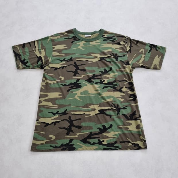 CAB CLOTHING 우드랜드 카모 반팔티 - L