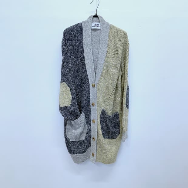 럭키슈에뜨 패치 보카시 가디건