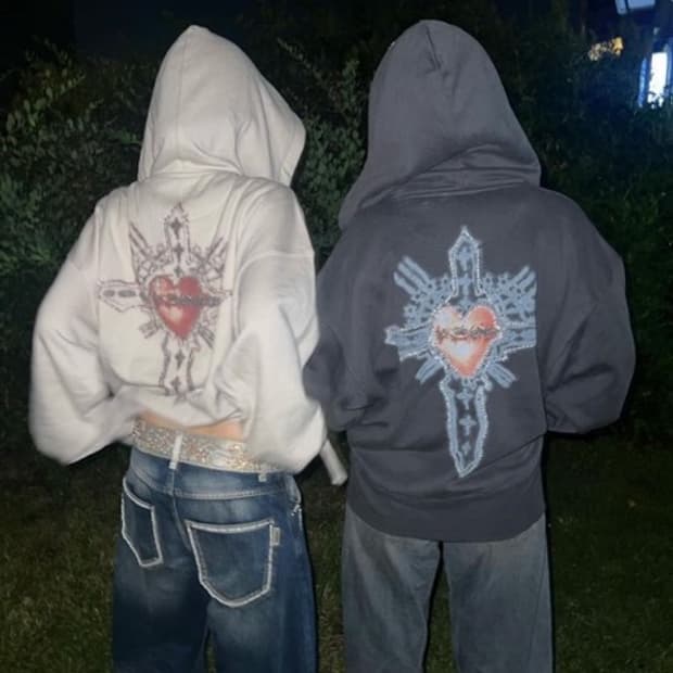 스컬프터 후드집업 hoodie 비즈