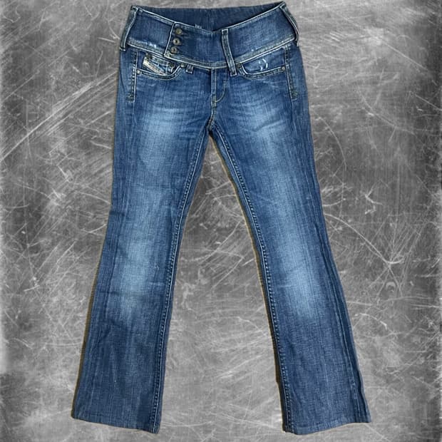 Diesel // Low-rise jeans