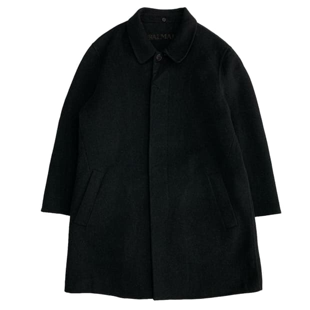 발망 Balmain 챠콜 캐시미어 코트