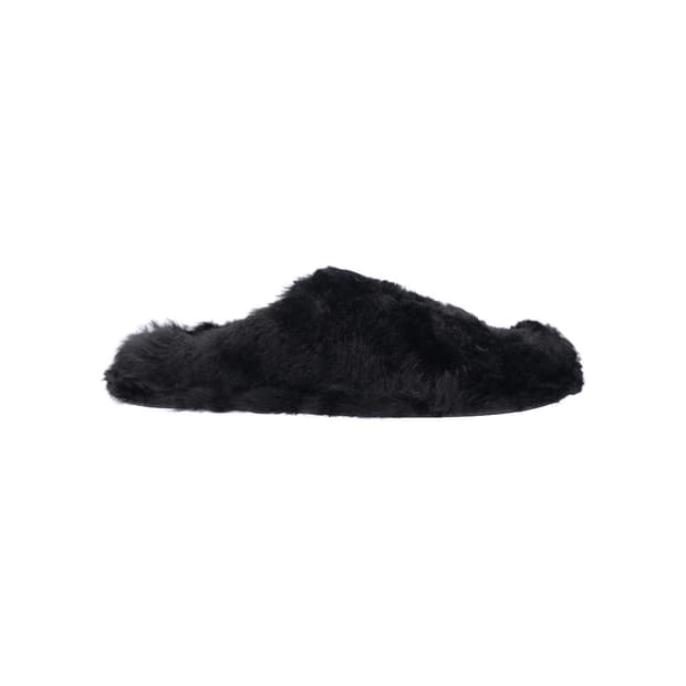 질샌더 퍼 뮬 슬라이드 시어링 블랙 37.5 