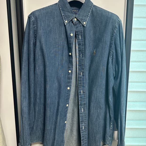 폴로 데님셔츠 클래식핏 L사이즈