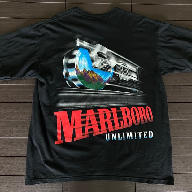 (XL) 90s 빈티지 말보로 트레인 티셔츠